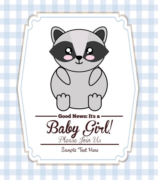 Diseño de invitación de Baby Shower