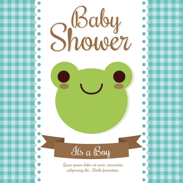 Diseño de invitación de baby shower