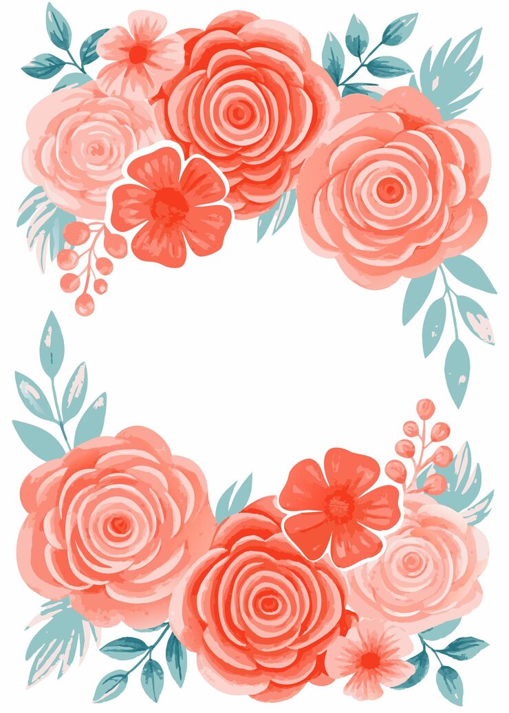 Vector diseño de invitaciones de boda con acuarela floral