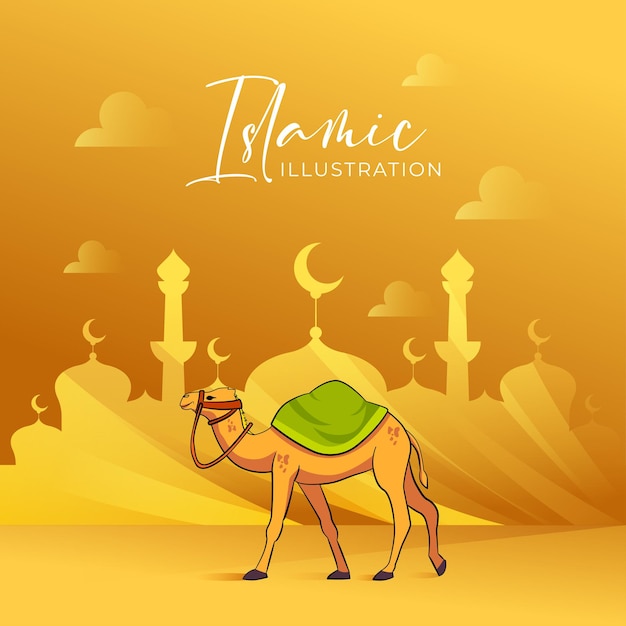 Diseño islámico de la celebración de Eid alAdha