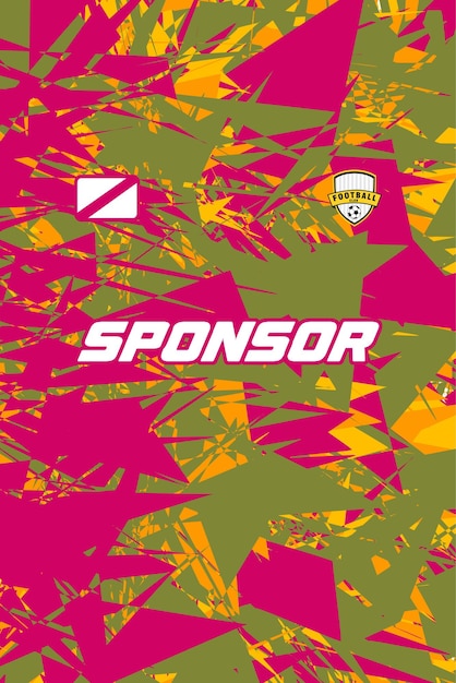diseño de jersey abstracto listo para imprimir y puede ser personalizado con la mejor calidad