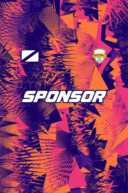 diseño de jersey abstracto listo para imprimir y puede ser personalizado con la mejor calidad
