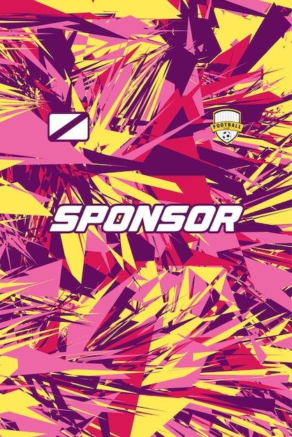 diseño de jersey abstracto listo para imprimir y puede ser personalizado con la mejor calidad