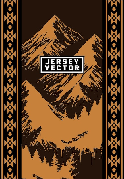 Diseño de Jersey para paisajes de montaña