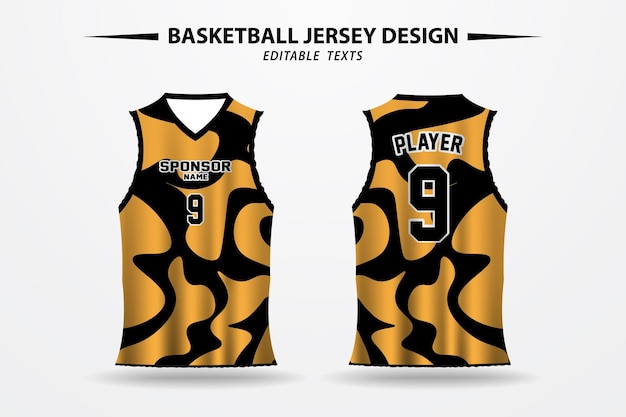 un diseño de jersey de patrón de baloncesto vectorial y plantilla para impresión por sublimación