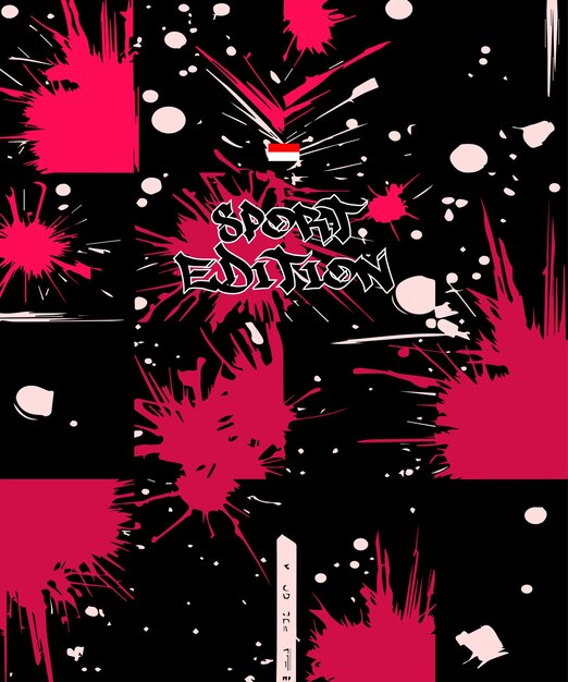 Diseño de jerseys Vector de fútbol Futsal Grunge Patrón Abstracto