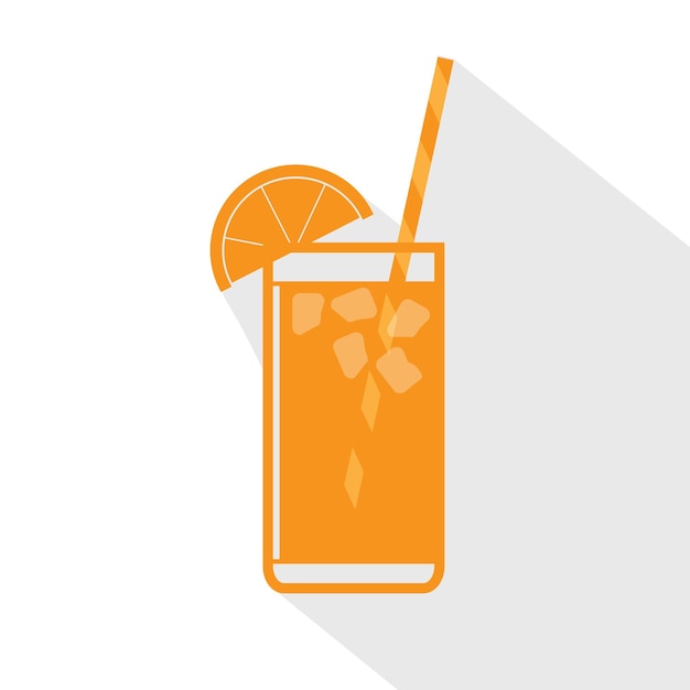 diseño de jugo de naranja fresco para ilustrador vectorial de verano eps 10