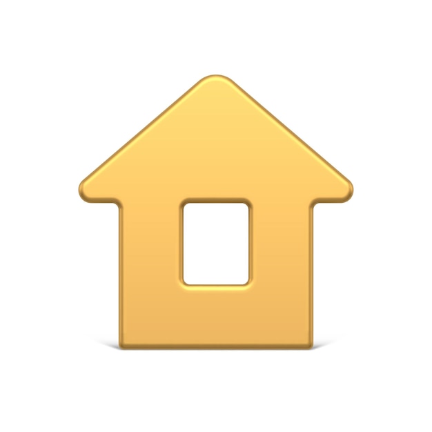 Diseño de juguete de árbol de Navidad de forma delgada minimalista de casa de campo brillante metálico dorado realista