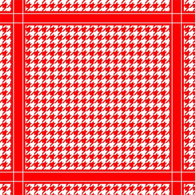 Diseño de Keffiyeh y Ghutrah rojos