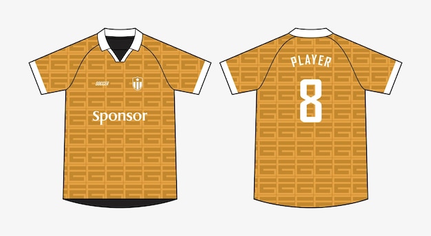 Diseño del kit de la camiseta de fútbol de sublimación
