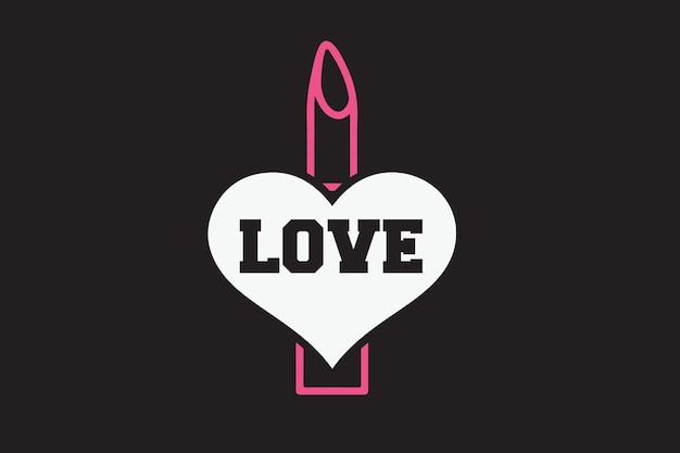 El diseño del lápiz labial svg.