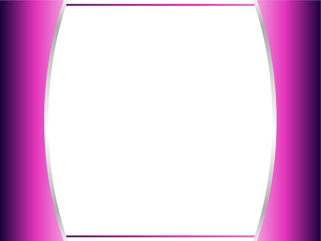 Diseño lateral degradado con vector de marco de contorno plateado