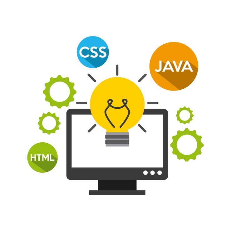 Vector diseño del lenguaje de programación