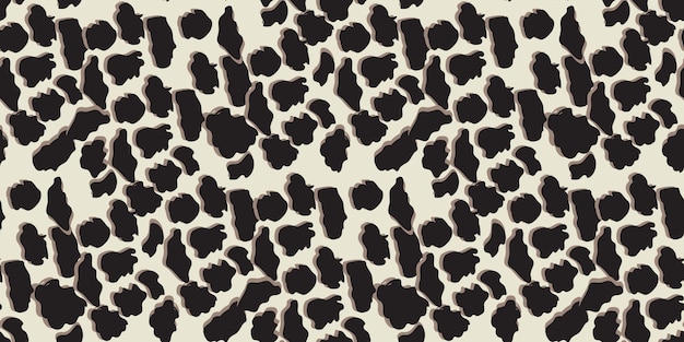 Diseño de leopardo fondo animal sin costuras motivo de camuflaje de impresión animal