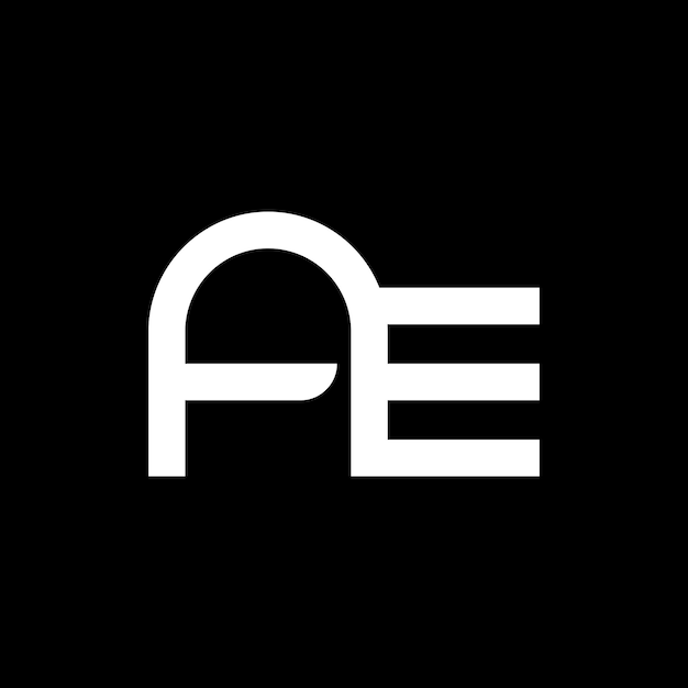 Diseño de la letra AE o del logotipo EA