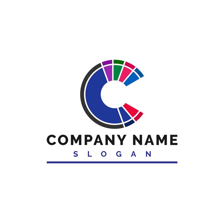 Vector diseño de la letra c del logotipo de la carta c vector ilustración vector