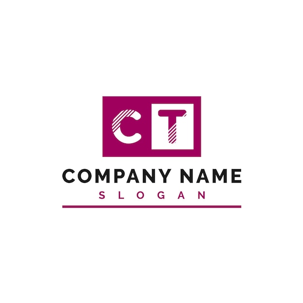 Diseño de la letra CT Logotipo de la letra CT Vector Ilustración Vector