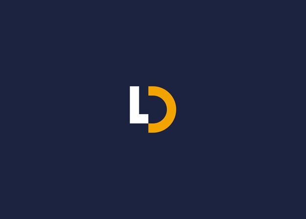 Diseño de la letra dl del icono del logotipo inspiración de la plantilla de diseño vectorial