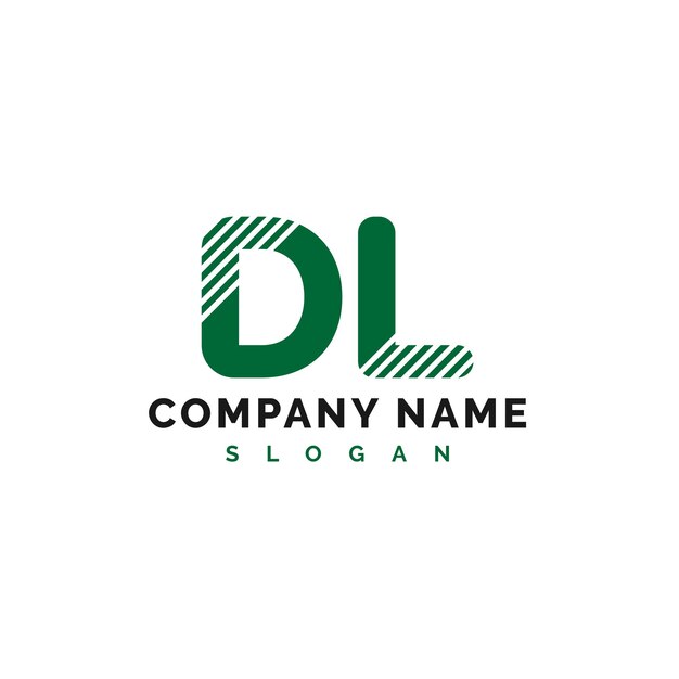 Diseño de la letra DL Logotipo de la letra DL Vector Ilustración Vector