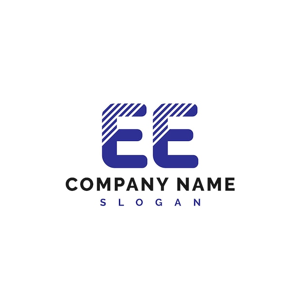 Diseño de la letra EE Logotipo de la letra EE Vector Ilustración Vector