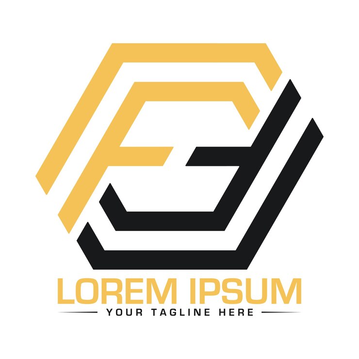 Vector diseño de la letra ff logo diseño creativo y moderno del logotipo