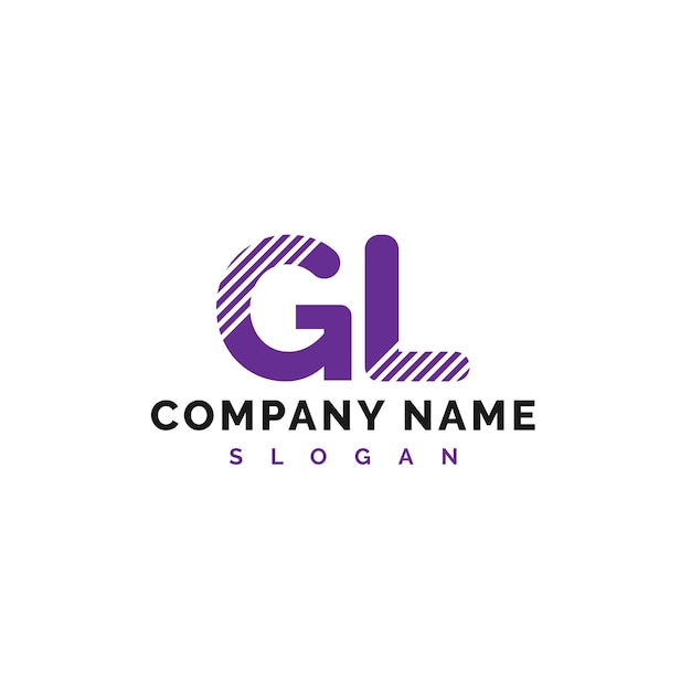 Diseño de la letra GL Logotipo de la letra GL Vector Ilustración Vector