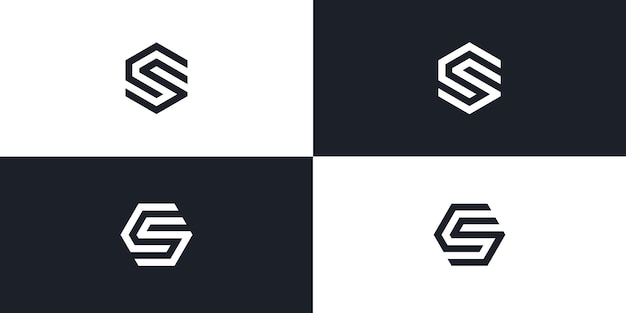 Diseño de letra inicial del logo CS
