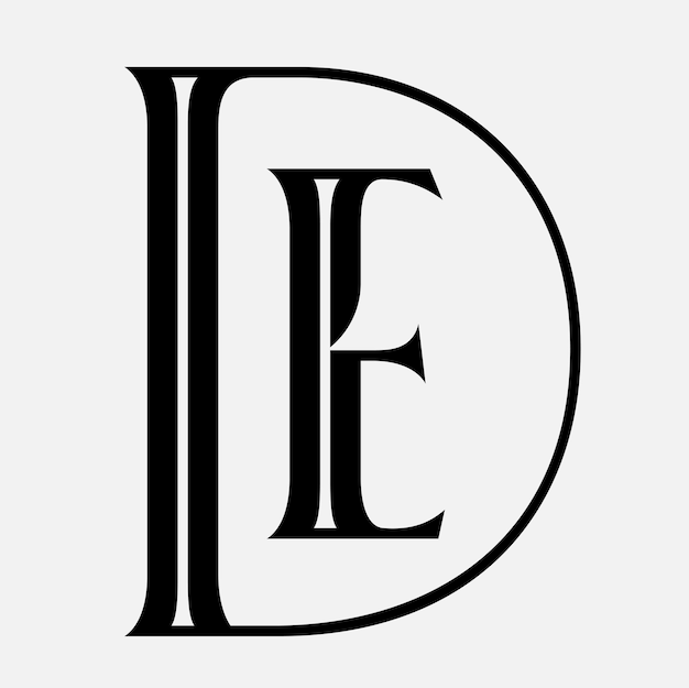 diseño de la letra inicial del símbolo