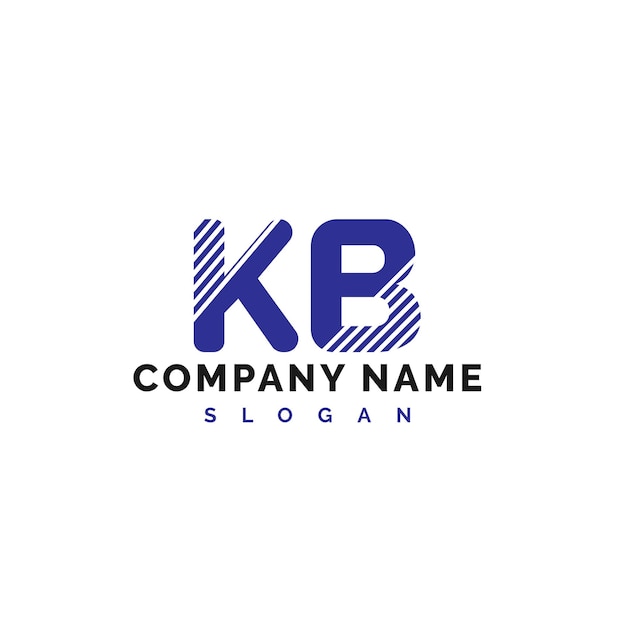 Diseño de la letra KB Logotipo de la letra KB Vector Ilustración Vector
