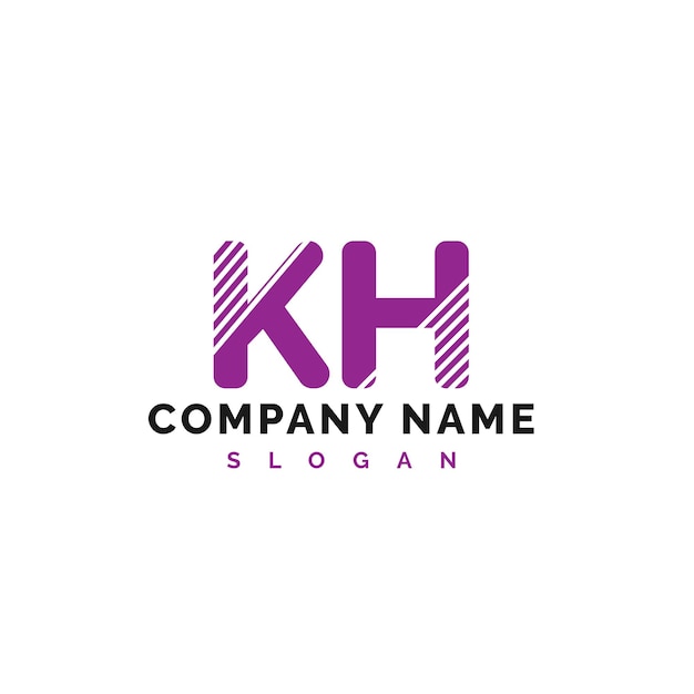 Diseño de la letra KH Logotipo de la letra KH Vector Ilustración Vector