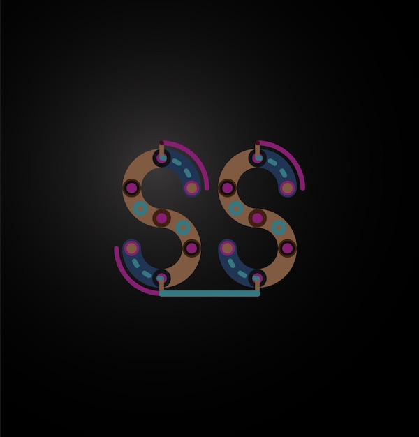 Diseño de letra de línea