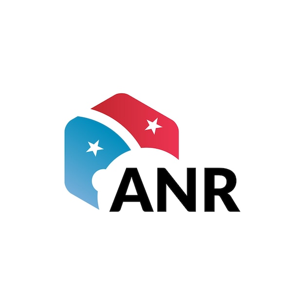 Diseño de la letra del logotipo de ANR en fondo blanco Diseño creativo y moderno del logotipio de la letra de ANR Diseño vectorial