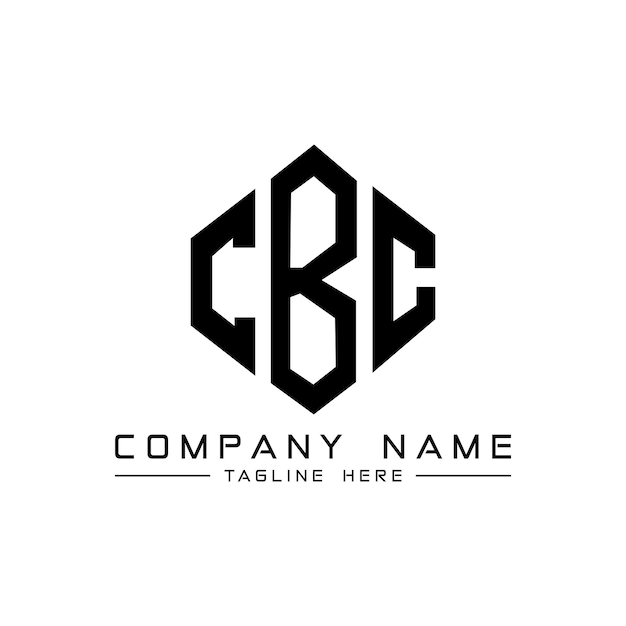 Vector diseño de la letra del logotipo de cbc con forma de polígono diseño del logotipo del polígono y la forma de cubo diseño del modelo de logotipo vectorial de hexágono de cbc colores blanco y negro monograma de cbc logotipo de negocios y bienes raíces