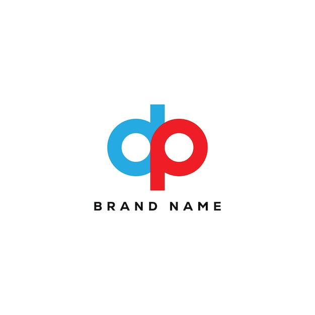 Diseño de la letra del logotipo DP Modelo vectorial del logotipo del monograma de negocios y bienes raíces DP