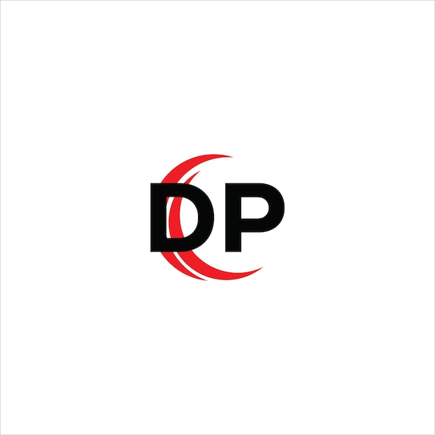 Diseño de la letra del logotipo DP Modelo vectorial del logotipo del monograma de negocios y bienes raíces DP