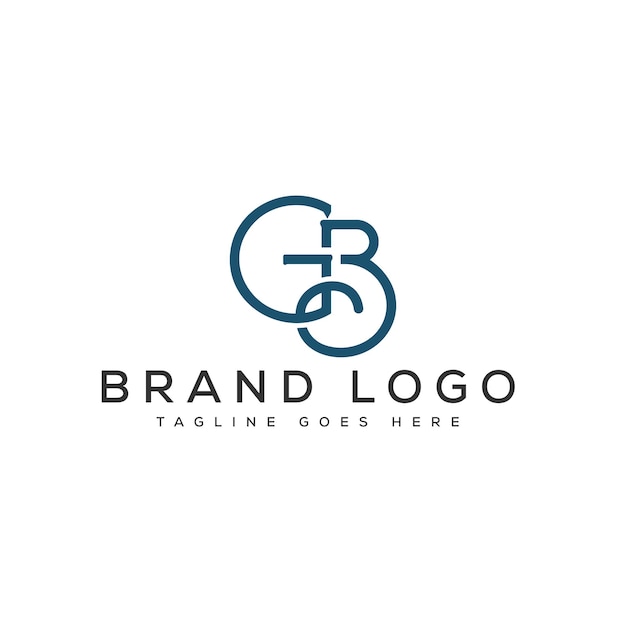 Diseño de la letra del logotipo de GB Diseño de plantilla vectorial para la marca