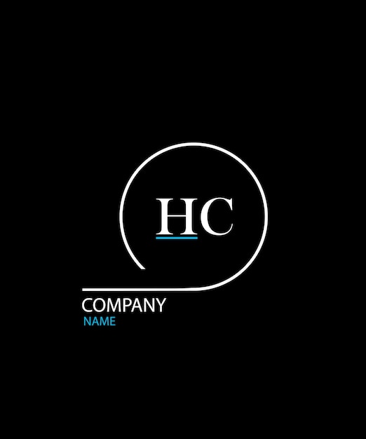 Diseño de la letra del logotipo HC Único Atractivo Creativo Moderno Inicial El logotipo del icono de la letra HC