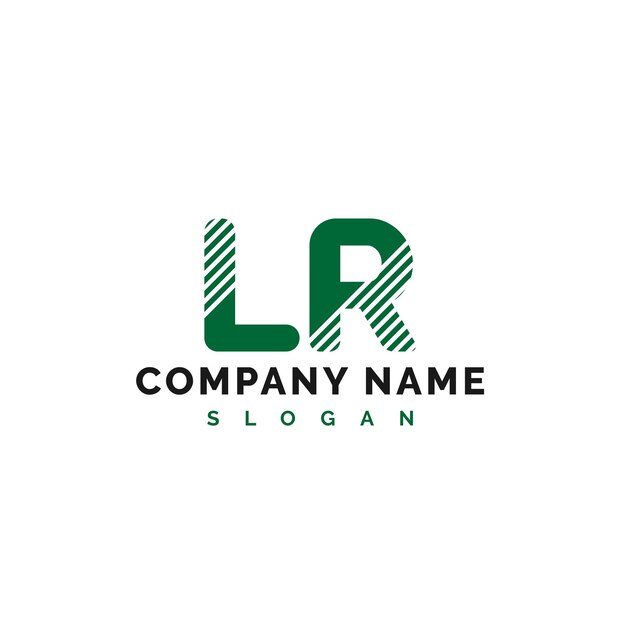 Diseño de la letra del logotipo LR Diseño de la letra del logotipo LR Vector Ilustración Vector