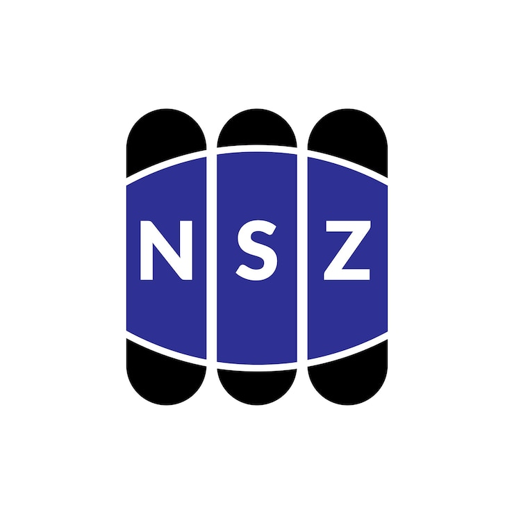 Vector diseño de la letra del logotipo de nsz en fondo blanco diseño creativo y moderno del logotipio de la letra de nsz diseño vectorial