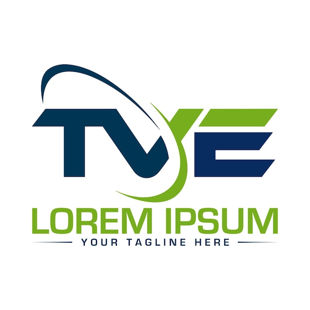 Diseño de la letra del logotipo de TVE Diseño único y profesional del logotipo