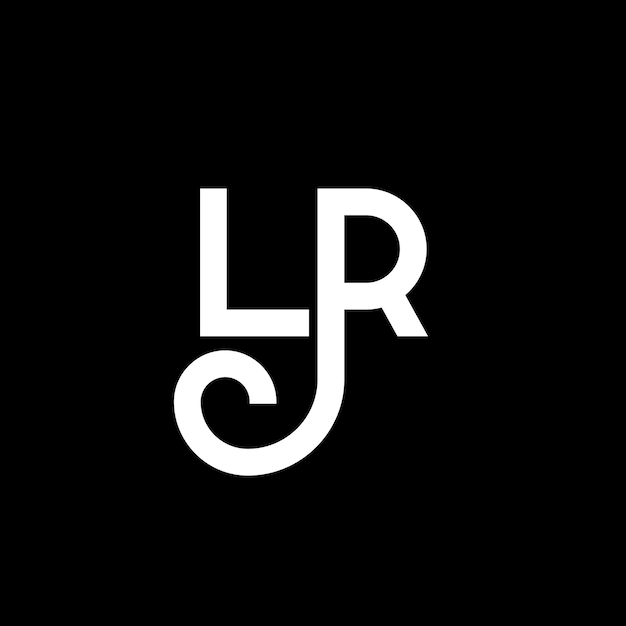 El diseño de la letra LP Logo Icon de las letras iniciales del logotipo LP Icon de la letra abstracta LP plantilla de diseño de logotipo minimalista L O vector de diseño de letras con colores negros LP logotipo
