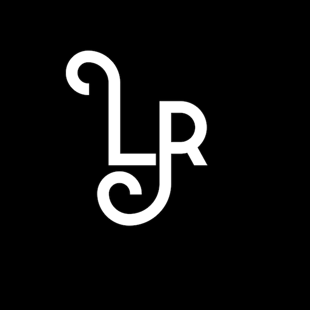 El diseño de la letra LP Logo Icon de las letras iniciales del logotipo LP Icon de la letra abstracta LP plantilla de diseño de logotipo minimalista L O vector de diseño de letras con colores negros LP logotipo