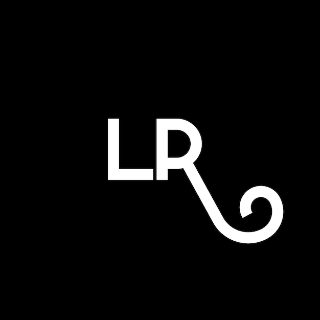 Vector el diseño de la letra lp logo icon de las letras iniciales del logotipo lp icon de la letra abstracta lp plantilla de diseño de logotipo minimalista l o vector de diseño de letras con colores negros lp logotipo