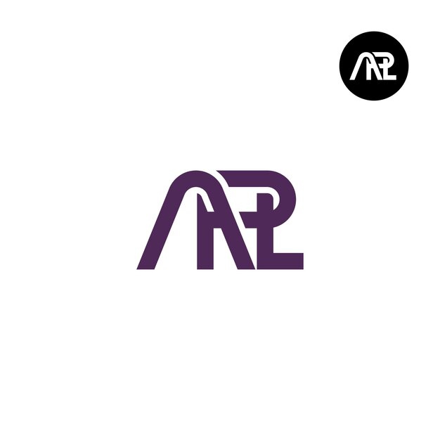 Diseño de la letra monograma del logotipo de APL
