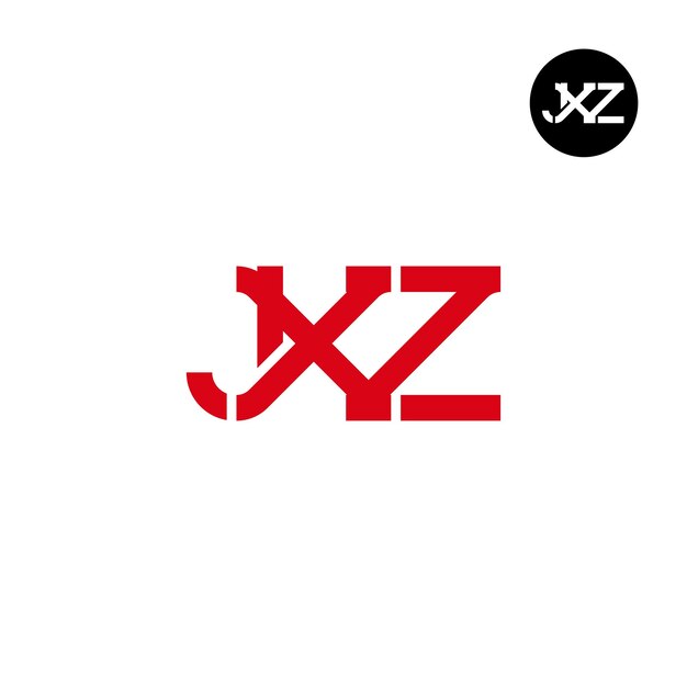 Diseño de la letra monograma del logotipo JXZ