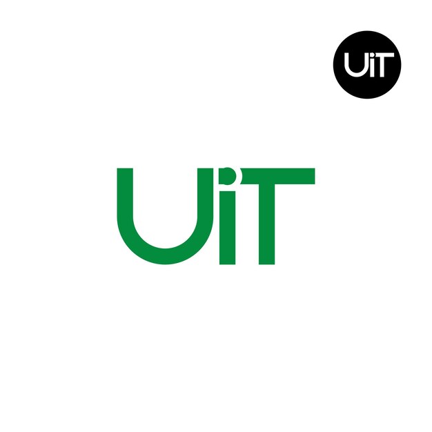 Diseño de la letra monograma del logotipo de la UIT