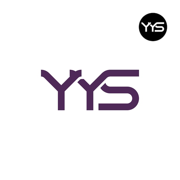 Diseño de la letra monograma del logotipo de YYS