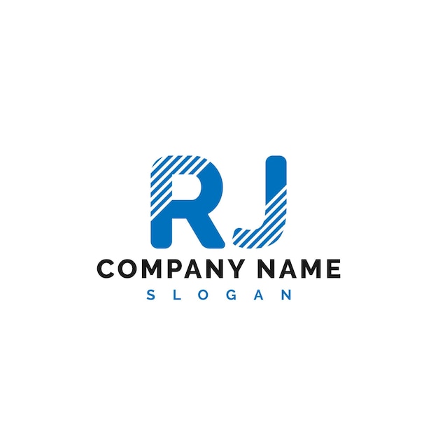 Diseño de la letra RJ Logotipo de la letra RJ Vector Ilustración Vector