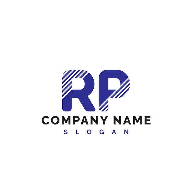 Diseño de la letra RP Logotipo de la letra RP Vector Ilustración Vector