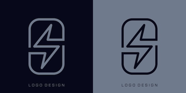 Diseño de la letra S para el logotipo Lightning